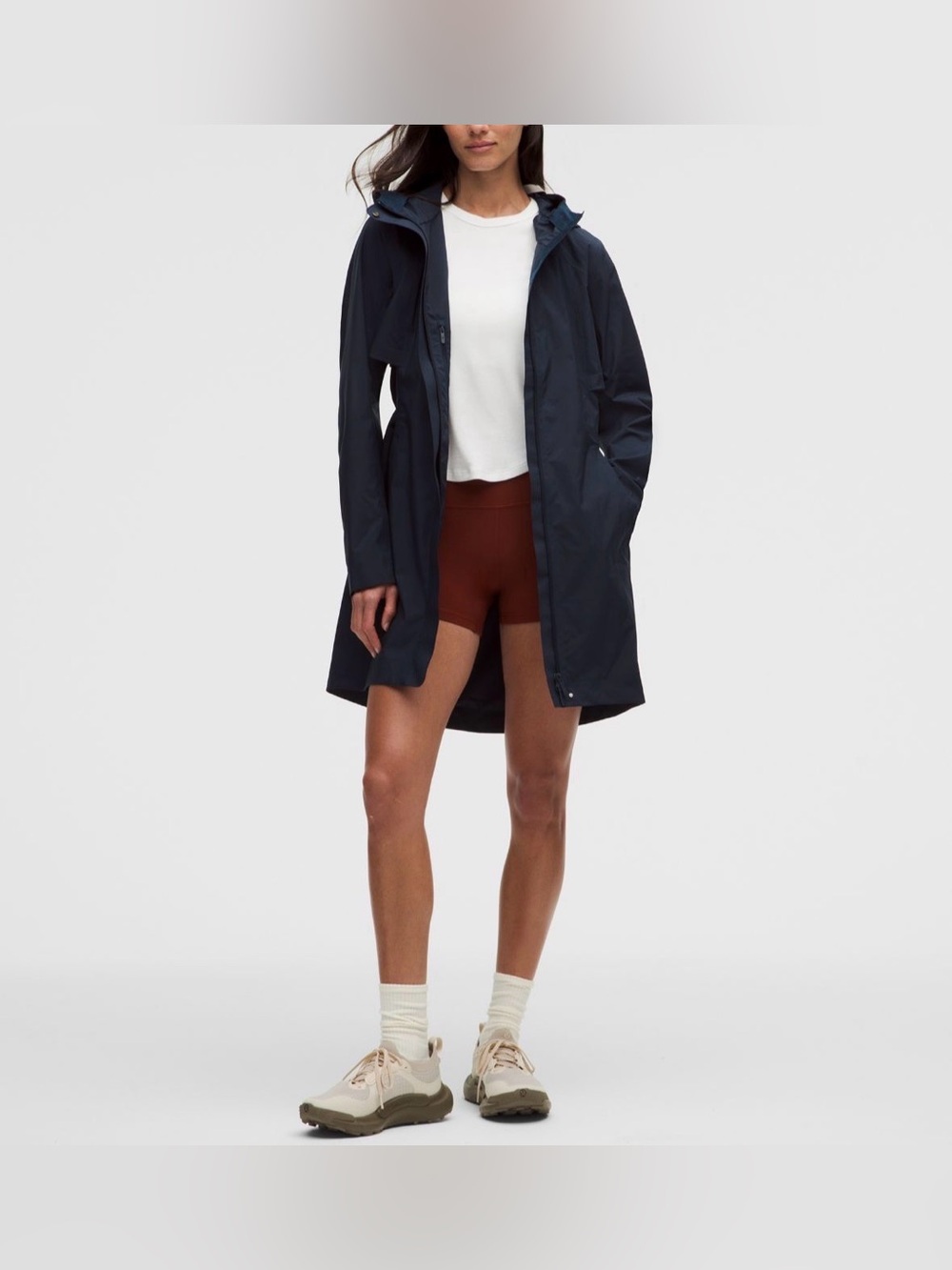 Lululemon Women's Rain Rebel Jacket Sz 10 True Navy NWT